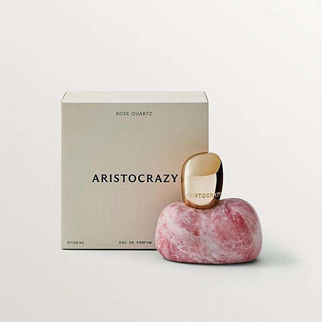 Perfume de Cuarzo Rosa de Aristocrazy.